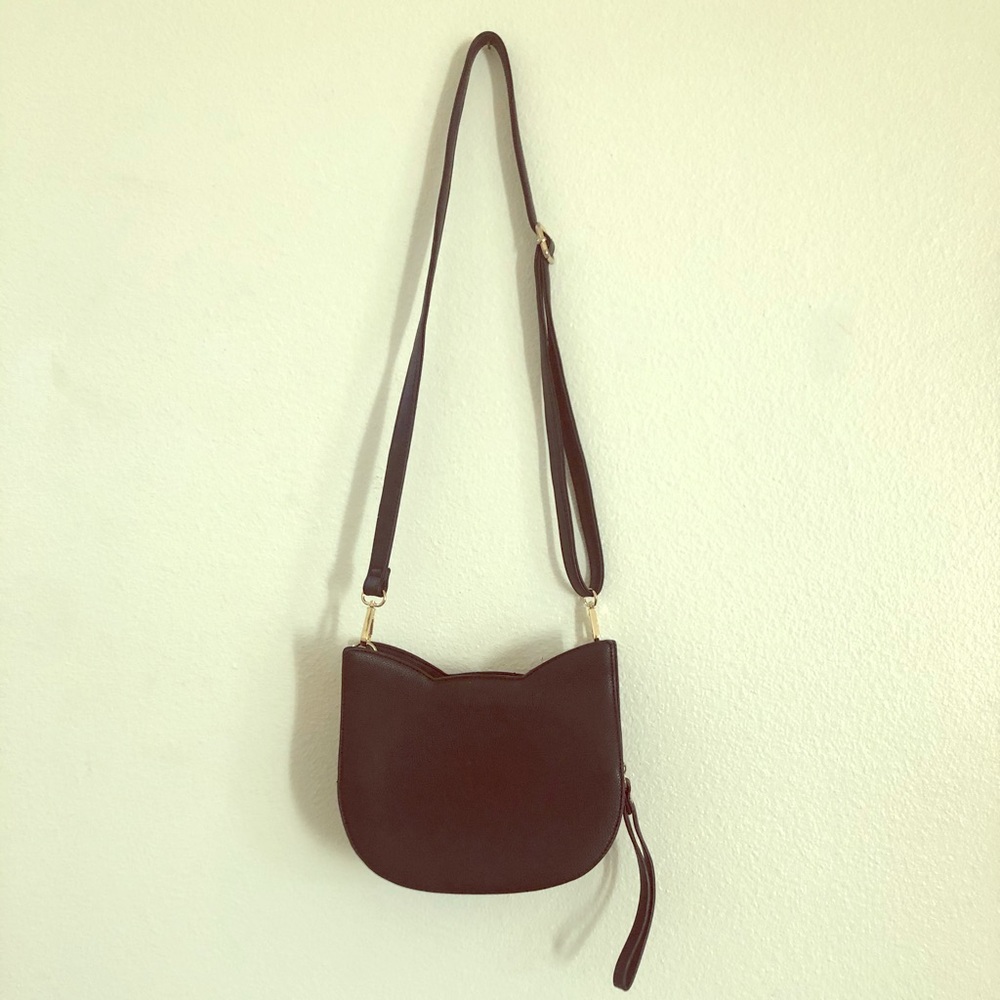 Pink Haley ‘Ada Cat’ Faux Leather Crossbody